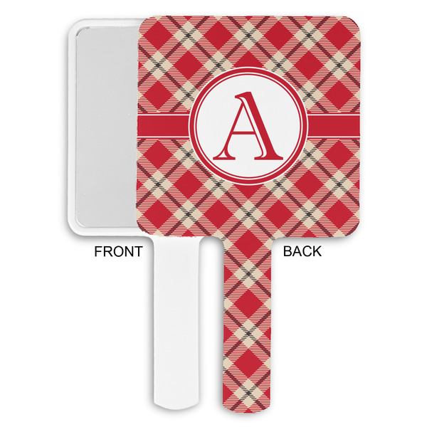 Red & Tan Plaid Hand Mirrors - Approval