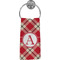 Red & Tan Plaid Hand Towel (Personalized)