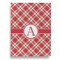 Red & Tan Plaid House Flags - Double Sided - FRONT