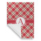 Red & Tan Plaid House Flags - Single Sided - FRONT FOLDED