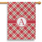 Red & Tan Plaid House Flags - Single Sided - PARENT MAIN