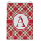 Red & Tan Plaid Jewelry Gift Bag - Gloss - Front