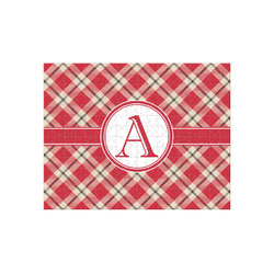 Red & Tan Plaid 252 pc Jigsaw Puzzle (Personalized)