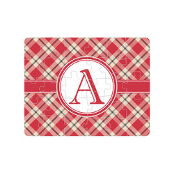 Red & Tan Plaid 30 pc Jigsaw Puzzle (Personalized)