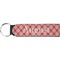 Red & Tan Plaid Neoprene Keychain Fob (Personalized)