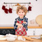 Red & Tan Plaid Kid's Aprons - Small - Lifestyle