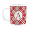 Red & Tan Plaid Plastic Kids Mug (Personalized)