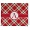 Red & Tan Plaid Kitchen Towel - Poly Cotton - Folded Half