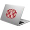 Red & Tan Plaid Laptop Decal