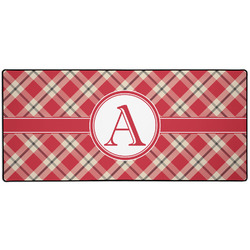 Red & Tan Plaid 3XL Gaming Mouse Pad - 35" x 16" (Personalized)