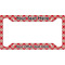 Red & Tan Plaid License Plate Frame - Style A