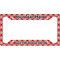 Red & Tan Plaid License Plate Frame - Style A (Personalized)