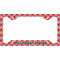 Red & Tan Plaid License Plate Frame - Style C