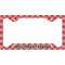 Red & Tan Plaid License Plate Frame - Style C (Personalized)