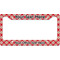 Red & Tan Plaid License Plate Frame - Style B (Personalized)