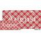 Red & Tan Plaid License Plate (Sizes)