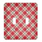 Red & Tan Plaid Light Switch Cover (2 Toggle Plate)
