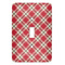 Red & Tan Plaid Light Switch Cover (Single Toggle)