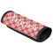 Red & Tan Plaid Luggage Handle Wrap (Angle)