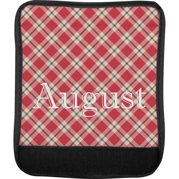 Red & Tan Plaid Luggage Handle Wrap (Approval)