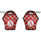Red & Tan Plaid Lunch Bag - Front and Back