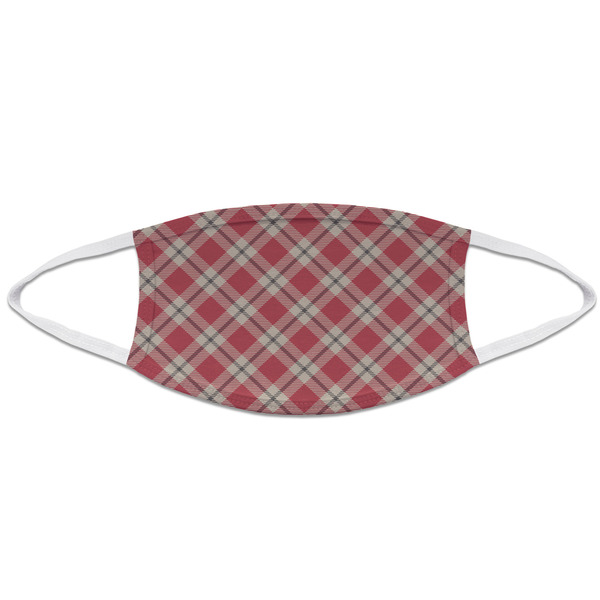 Red & Tan Plaid Mask2