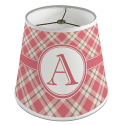 Red & Tan Plaid Empire Lamp Shade (Personalized)