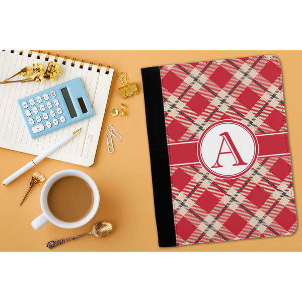 Red & Tan Plaid Medium Padfolio - LIFESTYLE (adult)