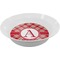 Red & Tan Plaid Dinner Set - 4 Pc (Personalized)
