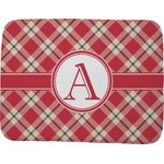 Red & Tan Plaid Memory Foam Bath Mat - 48"x36" (Personalized)