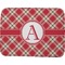 Red & Tan Plaid Memory Foam Bath Mat - 48"x36" (Personalized)