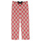 Red & Tan Plaid Mens Pajama Pants - S