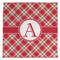 Red & Tan Plaid Microfiber Dish Towel (Personalized)