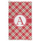 Red & Tan Plaid Microfiber Golf Towel - Large (Personalized)