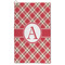Red & Tan Plaid Microfiber Golf Towel (Personalized)