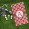 Red & Tan Plaid Microfiber Golf Towels - LIFESTYLE