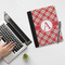 Red & Tan Plaid Notebook Padfolio - LIFESTYLE (large)