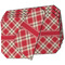 Red & Tan Plaid Octagon Placemat - Double Print Set of 4 (MAIN)