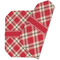 Red & Tan Plaid Octagon Placemat - Double Print (folded)