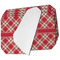 Red & Tan Plaid Octagon Placemat - Single front set of 4 (MAIN)