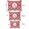 Red & Tan Plaid Outdoor Dog Beds - SIZE CHART