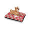 Red & Tan Plaid Outdoor Dog Beds - Small - IN CONTEXT