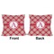 Red & Tan Plaid Outdoor Pillow - 18x18