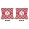 Red & Tan Plaid Outdoor Pillow - 20x20