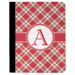 Red & Tan Plaid Padfolio Clipboard (Personalized)