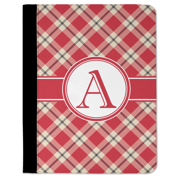 Custom Red & Tan Plaid Padfolio Clipboard (Personalized)