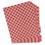Red & Tan Plaid Binder Tab Divider Set (Personalized)