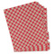 Red & Tan Plaid Page Dividers - Set of 5 - Main/Front