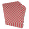 Red & Tan Plaid Page Dividers - Set of 6 - Main/Front