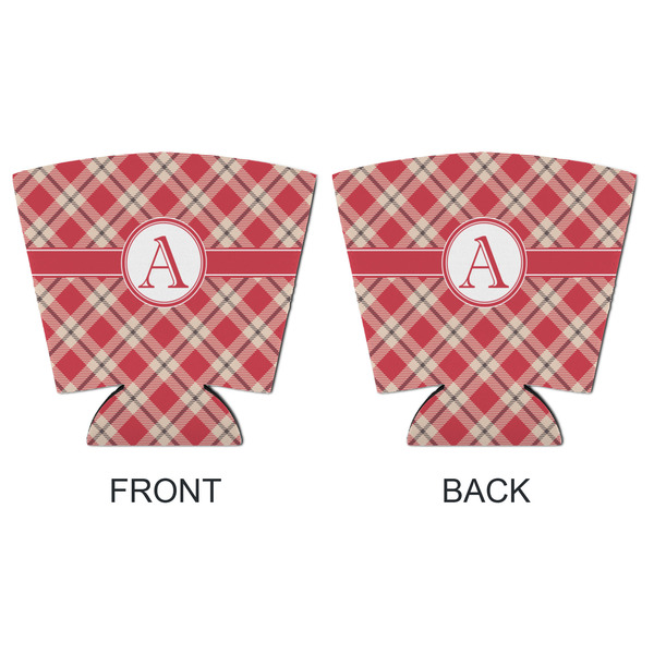 Red & Tan Plaid Party Cup Sleeves - with bottom - APPROVAL